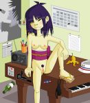  areolae breasts gorillaz nipples noodle_(gorillaz) tagme tape toes 