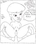  anal bebe&#039;s_kids breasts girl_on_top jamika_(bebe&#039;s_kids) monochrome reverse_cowgirl_position 