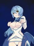  1girl blue_hair breasts caryo demon_girl druaga_no_tou nanashino nipples solo succubus succubus_(druaga) sucubbus the_aegis_of_uruk the_tower_of_druaga 