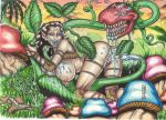  dungeons_and_dragons dwayne_(artist) elf mialee mushroom plant 