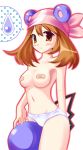  breasts erect_nipples haruka_(pokemon) marill may pokemon topless 