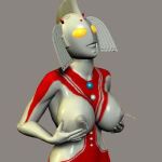1girl 3d breasts grey_background horny lactation lowres mother_of_ultra nipples simple_background solo ultra_mother ultra_series ultraman what