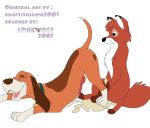  copper_the_hound_dog cum disney dog fox lonewolf the_fox_and_the_hound tod_the_fox 