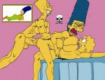  ahegao bart_simpson bent_over big_penis breast_press breasts incest lisa_simpson marge_simpson mother_and_son nude penis rough_sex symmetrical_docking the_fear the_simpsons wince yellow_skin 