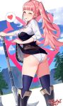  1girl 1girl absurd_res artist_name ass big_ass big_breasts breasts clothed_female female_focus female_only fire_emblem fire_emblem:_three_houses fully_clothed heart high_res hilda_valentine_goneril inviting long_hair nintendo one_eye_closed panties pink_eyes pink_hair sarukaiwolf skirt skirt_lift solo_female solo_focus tagme teen thick_thighs video_game_character video_game_franchise wink 