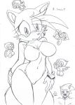  big_breasts breasts character_name eyelashes flicky furry genderswap miles_&quot;tails&quot;_prower millie_tailsko monochrome multiple_tails rule_63 sega sonic sonic_(series) sonic_the_hedgehog tail wings 