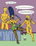  bart_simpson lisa_simpson marge_simpson pearls stockings the_fear the_simpsons yellow_skin 