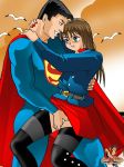  1boy 1girl dc futa_with_male futanari sheanimale superman 