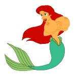  big_breasts breasts disney mermaid princess_ariel tagme the_little_mermaid 