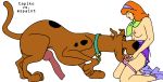  beastiality breasts daphne_blake dog hairband panties panties_around_legs partially_clothed red_hair scooby scooby-doo shoes undressing 