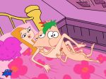  bed bedroom candace_flynn ferb_fletcher incest nude phineas_and_ferb phineas_flynn threesome wdj 
