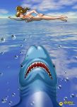  jaws makoto_kino mmg sailor_jupiter sailor_moon shark 