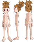 ass dcl digimon erect_nipples flat_chested hairless_pussy nipples nude pussy rika_nonaka small_breasts