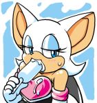  aku_tojyo blue_background furry ice_cream lowres popsicle rouge_the_bat sexually_suggestive simple_background sonic sonic_the_hedgehog tojyo 
