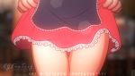 16:9_aspect_ratio 1girl android big_breasts blue_eyes bouncing_breasts breasts clavicle dress eyebrows_visible_through_hair gif kgfantasy_(artist) large_filesize maid open_mouth orange_hair original patreon_username pink_dress ponytail pussy robot smile tied_hair undressing