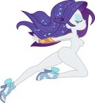  1girl breasts closed_eyes equestria_girls eyeshadow female female_only friendship_is_magic high_heels legs long_hair my_little_pony nude rarity rarity_(mlp) sideboob solo transparent_background 