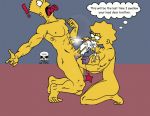  ! ahegao bart_simpson breasts brother_and_sister cum cum_in_mouth fellatio incest kneeling knife large_breasts large_penis lisa_simpson nude oral penis sideboob star testicle_grab testicle_squeeze testicles the_fear the_simpsons vacuum_suck yellow_skin 