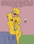  ahegao ass bart_simpson bed breasts cowgirl_position cum incest lisa_simpson nude pearls penis pussy sweat the_fear the_simpsons tongue yellow_skin 