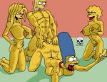 ahegao anal ass ass_grab bart_simpson big_breasts breast_grab breasts doggy_position incest lisa_simpson maggie_simpson marge_simpson masturbation nude pearls penis r2 rough_sex the_fear the_simpsons top-down_bottom-up watching yellow_skin 
