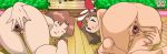   anus ass ass_grab caroline doggystyle from_behind hairless_pussy haruka_(pokemon) may nude pokemon pussy spread_pussy  