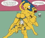  anal bart_simpson double_penetration incest lisa_simpson marge_simpson mother_&amp;_daughter mother_&amp;_son strap-on the_fear the_simpsons vaginal yellow_skin 