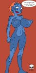  breasts cosplay erect_nipples family_guy hairless_pussy huge_breasts lois_griffin marvel mystique nipples nude pussy the_fear x-men 