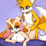  cream_the_rabbit fox miles_tails_prower mobian_(species) rabbit_girl 