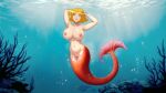 1girl big_breasts breasts clover_(totally_spies) doctorskullman female huge_breasts mermaid mermaid_tail navel nipples nude ocean pussy sea solo tail totally_spies underwater water