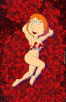  blackzacek breasts erect_nipples family_guy lois_griffin nude rose_petals thighs 