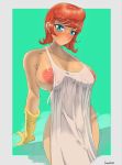  big_breasts dexter&#039;s_laboratory dexter&#039;s_mom gloves large_areolae nipples see-through thighs 