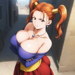 1girl ai_generated big_breasts breasts brown_eyes cleavage clothed_female dragon_quest dragon_quest_viii female_focus high_res jessica_albert long_hair patreon patreon_reward red_hair solo_female stable_diffusion tagme teen twin_tails video_game_character video_game_franchise