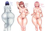 3girls ass attack_on_titan big_breasts breasts bubble_butt crossover dat_ass female female_only g-string huge_ass looking_at_viewer multiple_girls naruto_(series) navel nipples nude older older_female panties plumperpass pubic_hair rachel_roth raven_(dc) sakura_haruno sasha_braus sideboob teen teen_titans teenager teenager_girl thong topless young_adult young_adult_female young_adult_woman