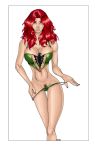  big_breasts butcher_(artist) green_bikini jean_grey marvel phoenix pulling_panties_down red_hair solo x-men 