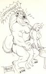  1boy 1girl beauty_and_the_beast disney drawing from_behind monochrome princess_belle sex the_beast vaginal wolfwood 
