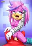  archie_comics bbmbbf blush cum_in_pussy julie-su knuckles_the_echidna mobius_unleashed palcomix riding sega sonic_(series) sonic_the_hedgehog_(series) tongue_out 