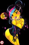  big_breasts breasts cleavage erect_nipples looking_at_viewer lucy shadman the_lego_movie undressing wyldstyle yellow_skin 