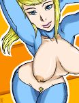  breasts e! erect_nipples huge_breasts metroid nintendo nipples pussy samus_aran 