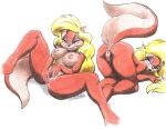  1girl amy_the_squirrel anal anal_penetration anus ass_up blond_hair breasts clitoris female fingering furry long_hair masturbation milf nude penetration presenting pussy raised_tail rodent sabrina_online sawblade_(artist) solo spread_legs squirrel tail toony wide_hips 