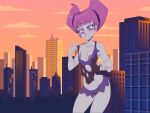  artist_request breasts_out_of_clothes dc_comics dcau edit giantess jinx pink_hair ripped_clothing teen_titans third-party_edit torn_clothing 