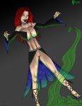  breasts deuce_(artist) morgana red_hair sorceress 