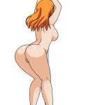  ass ass_shake gif long_hair nami nude one_piece orange_hair pussy stripper_pole 