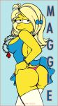  1girl ass maggie_simpson solo the_simpsons yellow_skin 