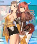  2girls anime clothed clothing holding_hands 