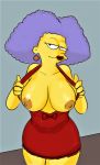  big_breasts flashing nipples no_bra selma_bouvier the_simpsons topless 