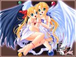  2girls angel angel_wings fifth_twin rune 