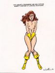  adam_walters boots breasts brown_hair cover_up embarrassing erect_nipples kitty_pryde marvel nipples nude shadowcat small_breasts solo surprise tebra wardrobe_malfunction x-men 