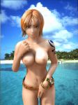 1girl 3d animated animated_gif beach bouncing_breasts breasts dancing erect_nipples female female_only fingering gif huge_breasts incise_soul large_breasts m-rs masturbation nami nipples nude one_piece oppai_oppai solo tattoo uncensored 