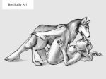  beastiality dog grey_background monochrome tagme 