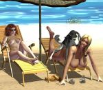  all_fours beach beach_chair beastiality dog tagme 