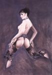  1girl andreas_raufeisen_(artist) female female_only sideboob solo stockings 